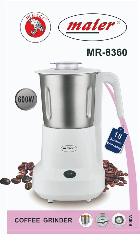 آسیاب قهوه مایر MR-8360 با موتور قدرتمند ۶۰۰ وات و تیغه تیز